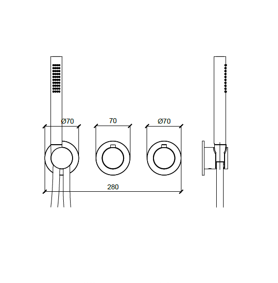 Almar смеситель для душа modular, арт. e180133.cr