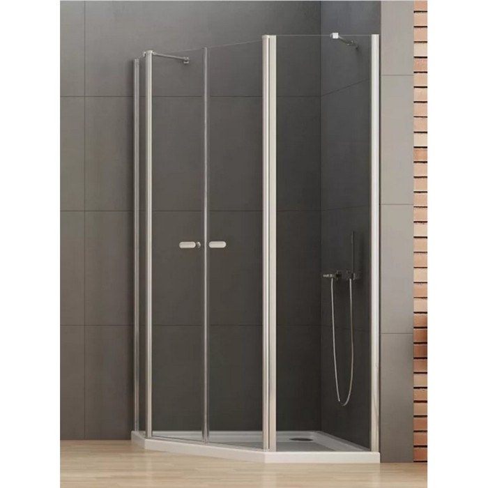 Душевое ограждение 100x80x195, New trendy New soleo chrome, хром арт. K-0611