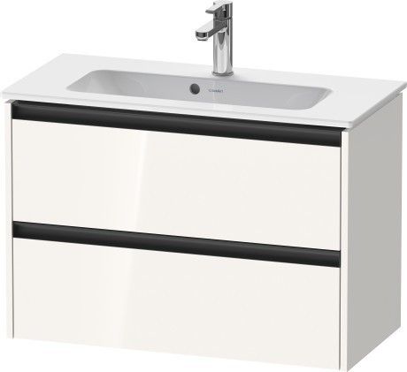 Duravit тумба подвесная под раковину 390 мм х 810 мм х 549 мм, ketho.2, k25256022220000 цвет: белый глянцевый