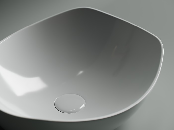 Ceramicanova раковина накладная element, cn5017 цвет: белый