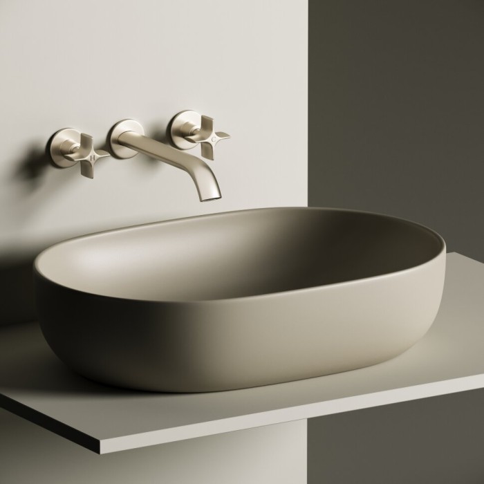 Ceramicanova раковина накладная element, cn6047mc цвет: коричневый