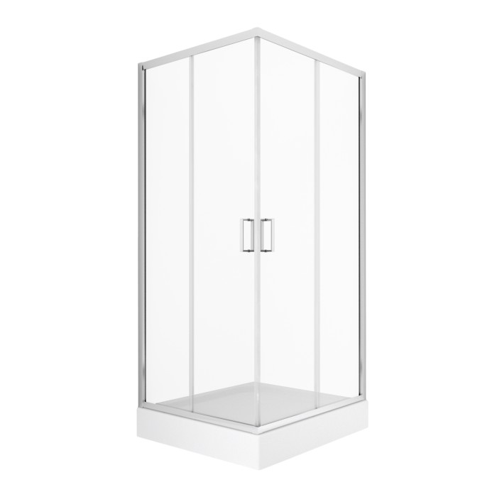 Душевое ограждение с поддоном 80x80x201, New trendy Suvia, хром арт. ZS-0003