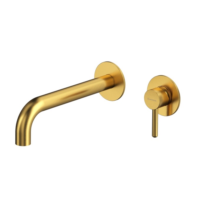 Смеситель для раковины скрытого монтажа, Whitecross Y brushed gold, брашированное золото арт. Y1215GLB