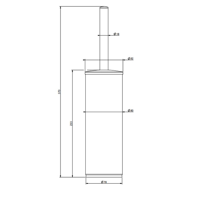 Gessi Ершик напольный, Rilievo, 59543#299 цвет: nero xl