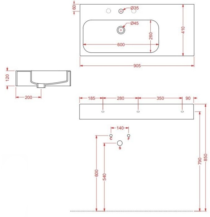 ArtCeram раковина для ванной комнаты, bkl002 01 00 block цвет: белый глянцевый