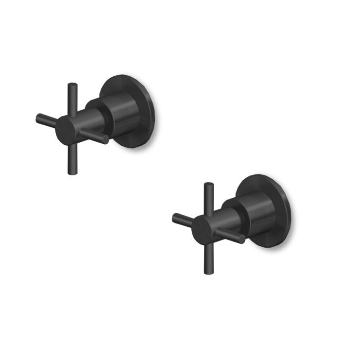 Zucchetti смеситель для душа, встраиваемый, helm, brushed total black pvd арт. zhm738.xp81