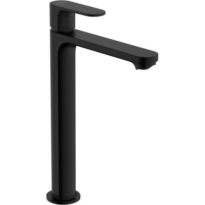 Hansgrohe смеситель для раковины с донным клапаном coolstart, Rebris S, черный арт. 72590670