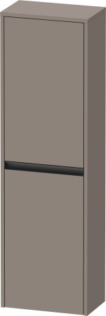 Duravit средний шкаф с двумя дверцами петли слева 240 мм х 400 мм х 1320 мм, ketho.2, k21319l43430000 цвет: базальт матовый