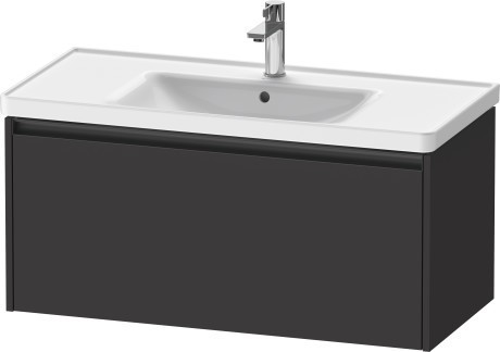 Duravit тумба подвесная под раковину 455 мм х 984 мм х 440 мм, ketho.2, k25084080800000 цвет: графит суперматовый