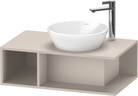 Duravit тумба подвесная под раковину 800 мм х 480 мм, d-neo, de493809191 цвет: серо-коричневый матовый