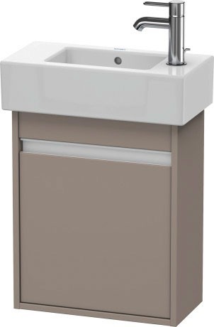 Duravit тумба подвесная под раковину 1 дверца, левая, ketho, 6629 l43 цвет: базальт матовый