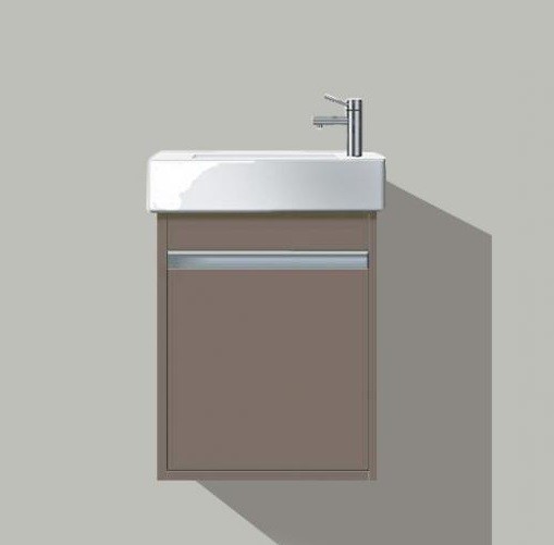 Duravit тумба подвесная под раковину 1 дверца, левая, ketho, 6629 l43 цвет: базальт матовый