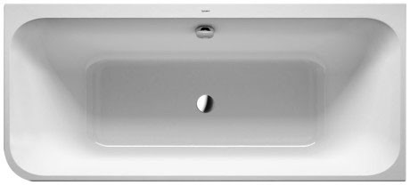Duravit акриловая ванна happy d2 1800 х 800 c двумя наклонами для спины, happy d.2, 700317000000000 цвет: белый