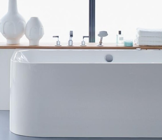 Duravit акриловая ванна happy d2 1800 х 800 c двумя наклонами для спины, happy d.2, 700317000000000 цвет: белый