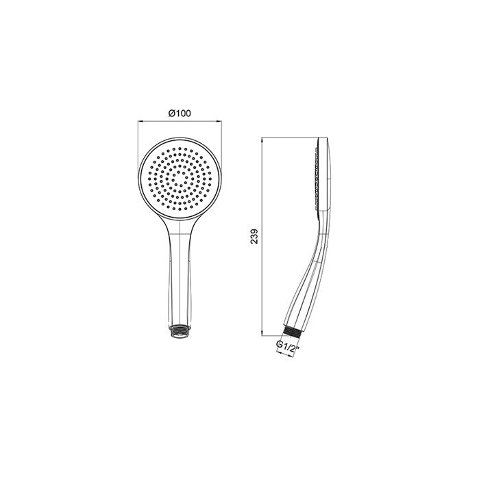 Almar ручной душ, velvet, e082114.nb цвет: никель