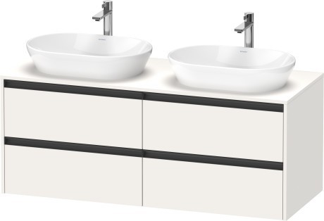 Duravit тумба подвесная под две раковины 550 мм х 1400 мм х 568 мм, ketho.2, k24898b84840000 цвет: белый суперматовый