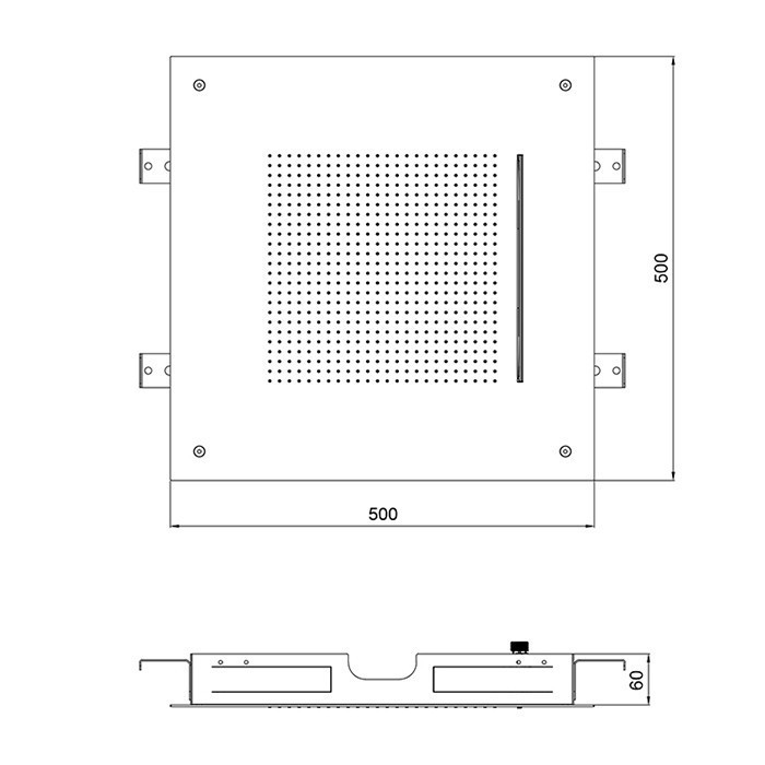 Almar верхний душ velvet, черный арт. e044280.mb