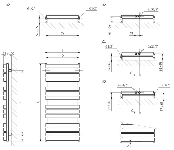 Terma эллектрический полотенцесушитель warp t 915-500