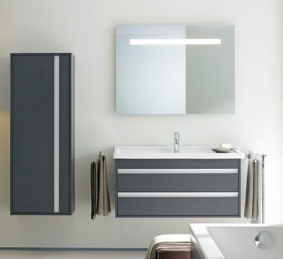 Duravit тумба подвесная под раковину с двумя выдвижными ящиками, ketho, kt664504949 цвет: графит матовый