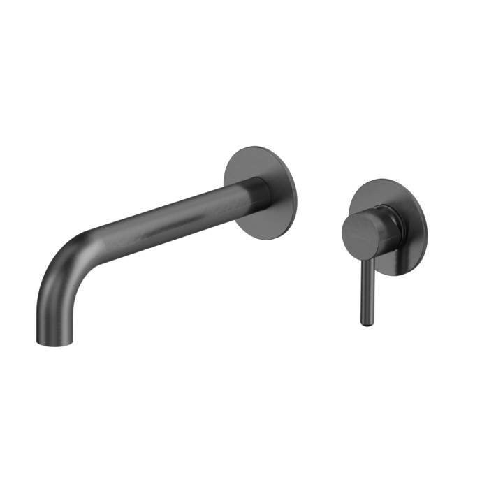 Смеситель для раковины скрытого монтажа, Whitecross Y gunmetal, оружейная сталь арт. Y1215GM
