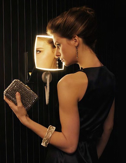 Keuco косметическое зеркало с подсветкой, ilook move, хром арт. 17613 019000