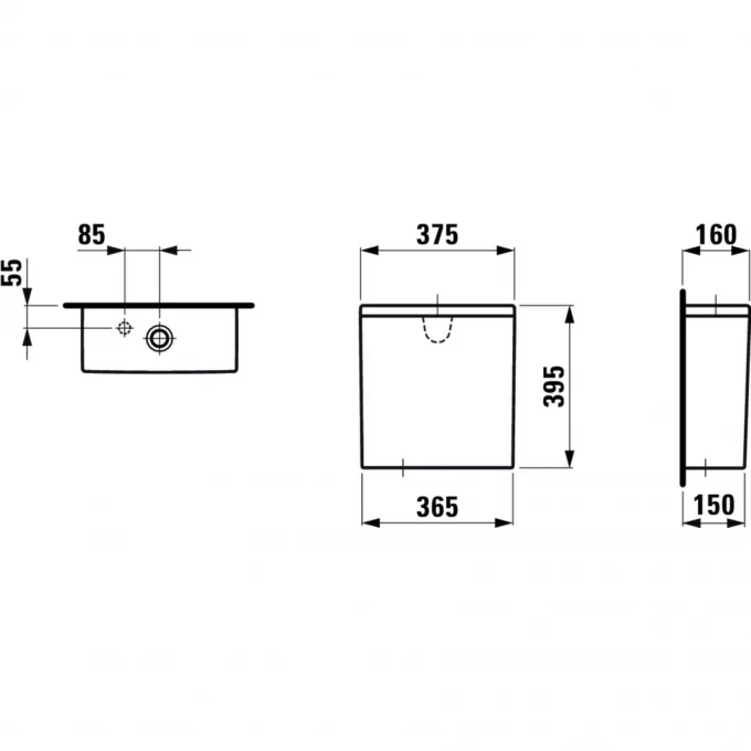 LAUFEN смывной бачок, PRO - 8.2995.3.000.873.1