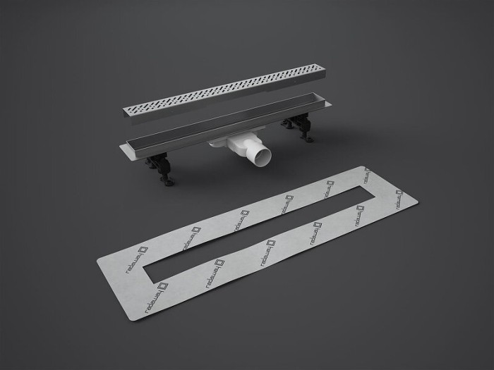 Radaway душевой лоток 55 с решеткой steel, RadаDrain - 5L055A/5R055S