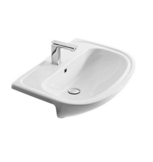 ArtCeram раковина (полувстраиваемая), apl001 01 00 apollo цвет: белый глянцевый