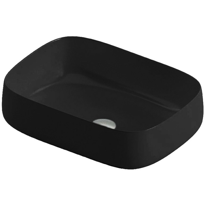 Раковина 56х41 см, без отв., накладная, Artceram Cognac, COL009 17 00 цвет: черный