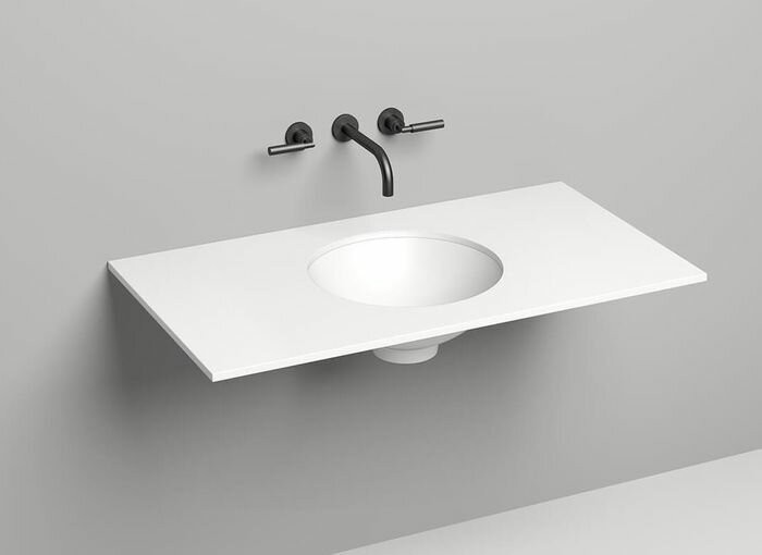 Salini столешница costa 100x50, costa, 200122m цвет: матовый белый