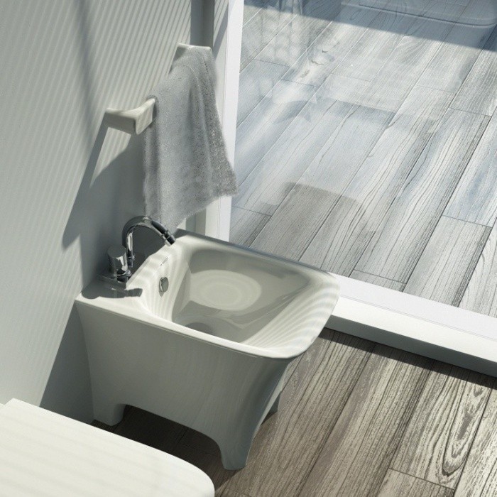 ArtCeram биде (напольное), cwb002 01 00 cow цвет: белый глянцевый