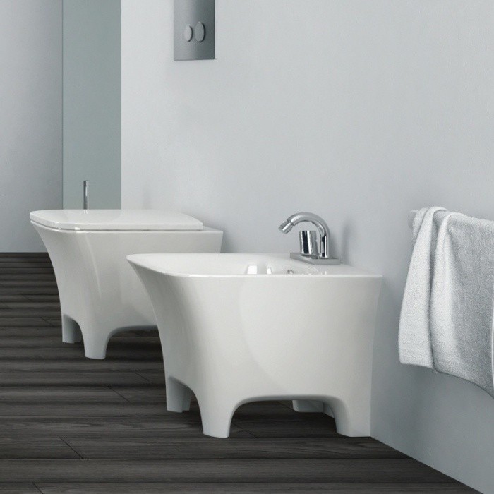 ArtCeram биде (напольное), cwb002 01 00 cow цвет: белый глянцевый