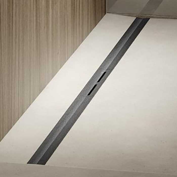 TECE дренажная система 100см, brushed stainless steel, black/сатин, черный, drainprofile - 671021
