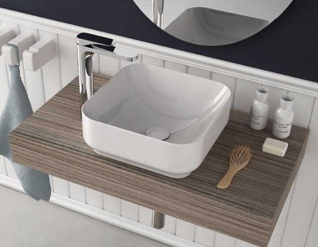 ArtCeram раковина (накладная), gil004 01 00 gio evolution цвет: белый глянцевый