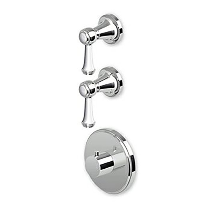 Zucchetti встроенный смеситель термостатический, 1/2”, с 2 запорными клапанами, agora classic, хром арт. zam660 r97821