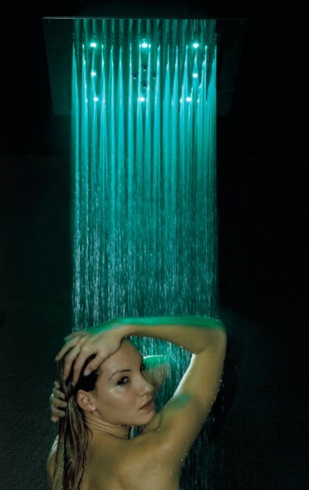 Bossini верхний душ neb 2 режима с rgb хромотерапией, dream, хром арт. h38661.030