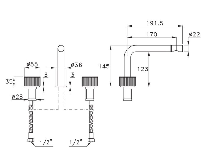 Stella смеситель для раковины, sirius, латунь арт. sr00021pv06