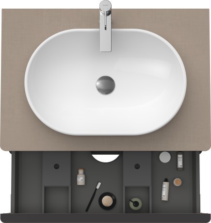 Duravit тумба подвесная под раковину 800 мм х 550 мм, d-neo, de496707575 цвет: лён