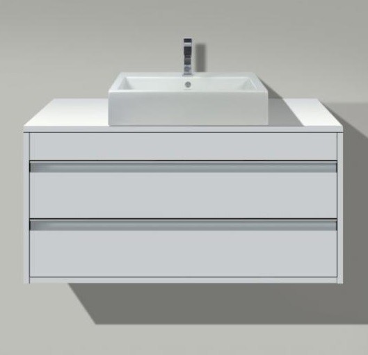 Duravit тумба подвесная под раковину с двумя выдвижными ящиками, ketho, 6655 18 цвет: gres pietra grey opaco