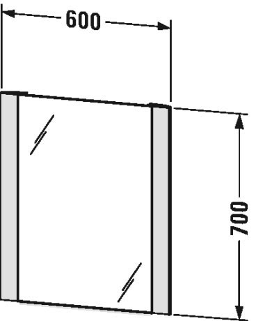 Duravit зеркало с подсветкой, light and mirrors, lm7885d0000 цвет: белый