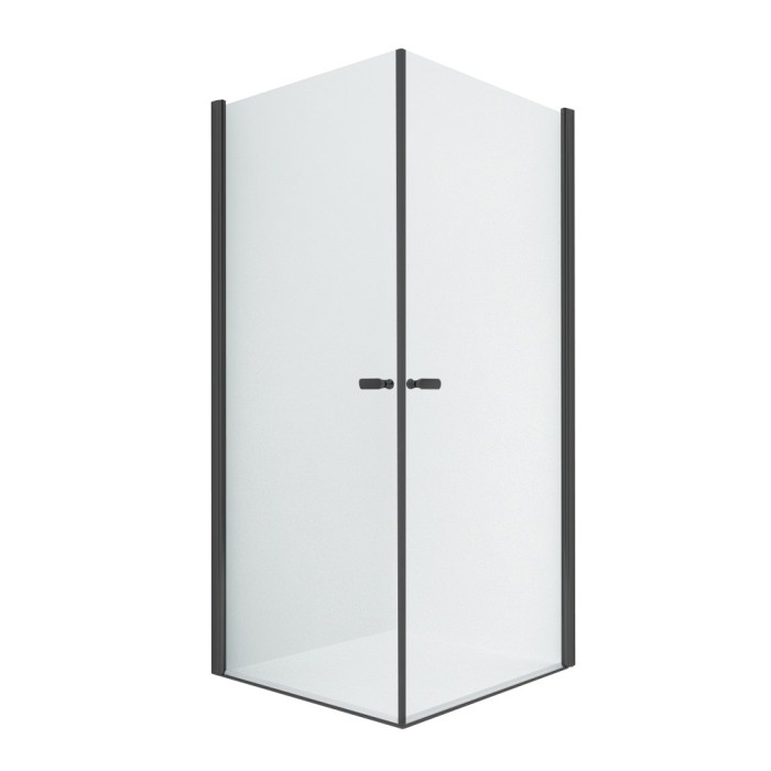 Душевое ограждение 2d 100x100x195, New trendy New soleo black, черный арт. D-0232A/D-0232A