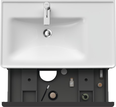 Duravit тумба подвесная под раковину 784 мм х 452 мм, d-neo, de435701616 цвет: чёрный дуб