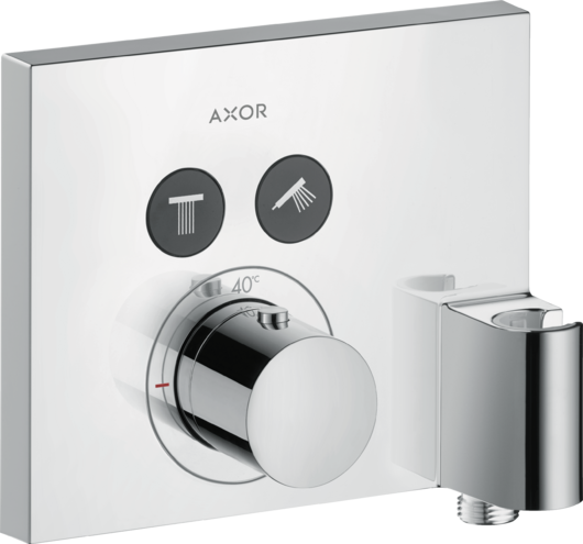AXOR термостат для душа со шланговым подключением и держателем душа, ShowerSelect, хром арт. 36712000