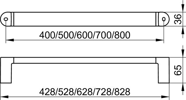 Keuco поручень 928 мм, elegance new, хром арт. 31601 010900