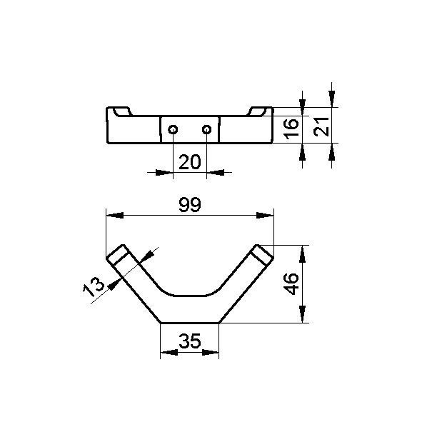 Keuco крючок для полотенца двойной, edition 11, хром арт. 11115 010000