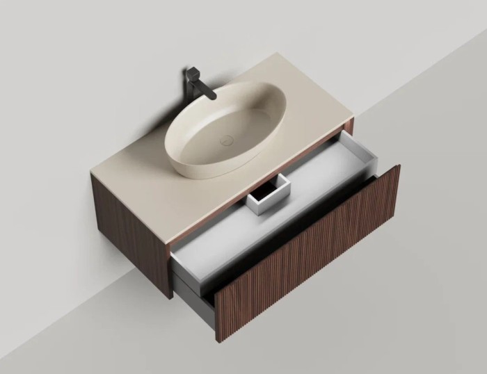 Salini подвесная тумба 1000, domino, 27d210f цвет: коричневый