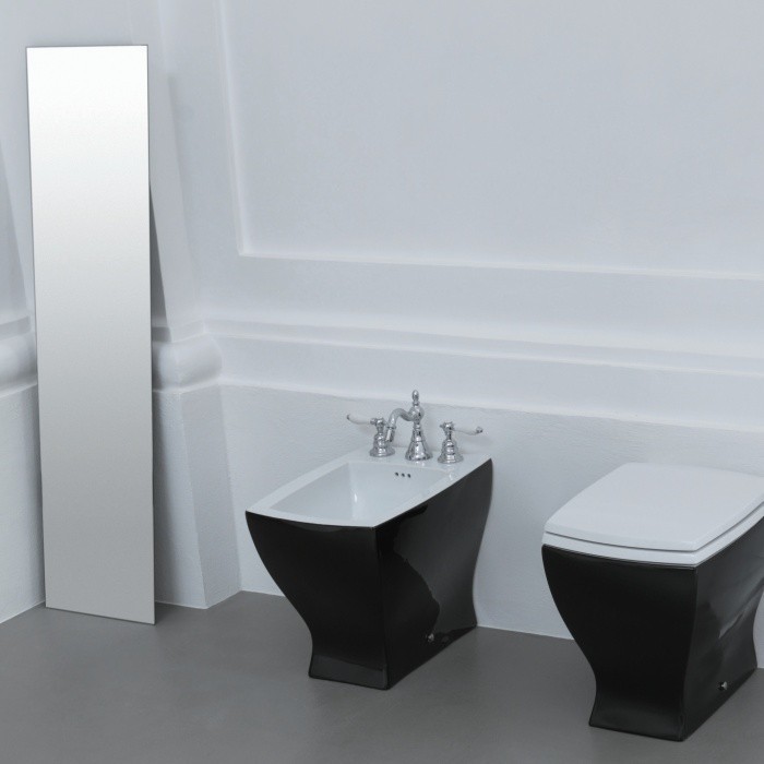 ArtCeram биде (напольное), jzb002 01 50 jazz цвет: черный