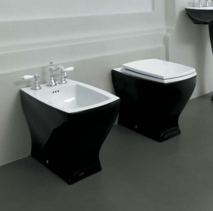 ArtCeram биде (напольное), jzb002 01 50 jazz цвет: черный