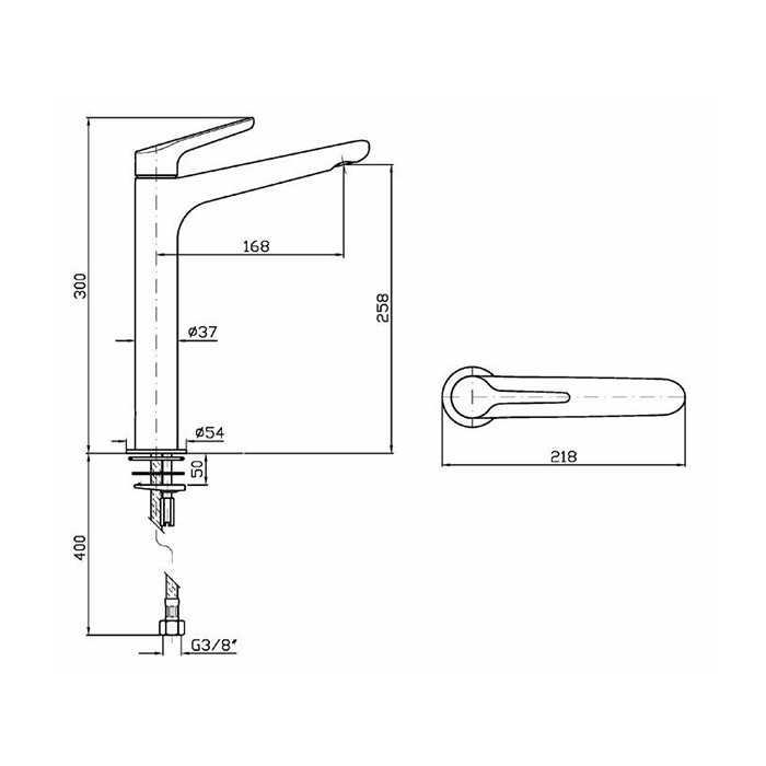 Zucchetti смеситель для раковины, на 1 отв., высокий, medameda, хром арт. zmm715
