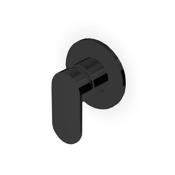 Zucchetti смеситель для душа, встраиваемый, внешняя часть, octo, brushed metal black арт. zoc122.c51